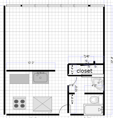 ������Լ�����floor plan ������������ӣ���������С��closetû�л���ȥ���ߴ�û����, �������