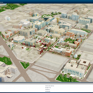 GWU����У԰~3D��ͼ��360���ӽ�~